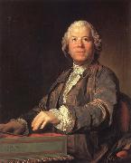 Joseph-Siffred  Duplessis Christoph Willibald von Gluck at the spinet oil painting